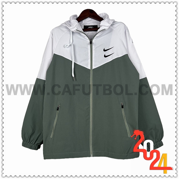 Rompevientos Nike Verde/Blanco 2024 2025 -03