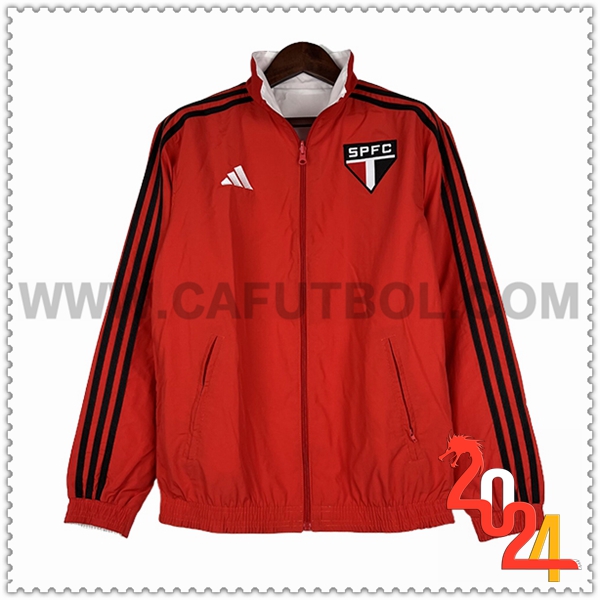 Rompevientos Sao Paulo FC Rojo/Negro 2024 2025