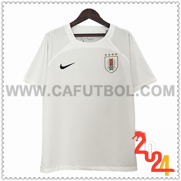 Camiseta Equipo Uruguay Blanco Edicion especial 2024 2025