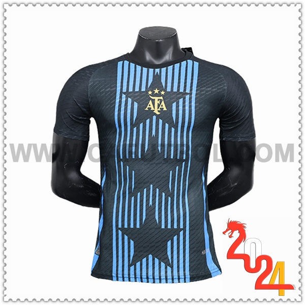 Camiseta Equipo Argentina Negro/Azul Edicion especial 2024 2025