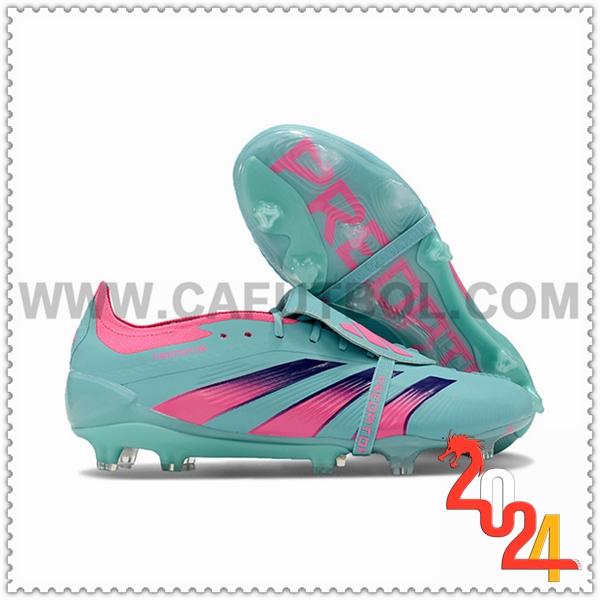 Adidas Zapatos Futbol Predator Elite Tongue FG Verde/Rosa