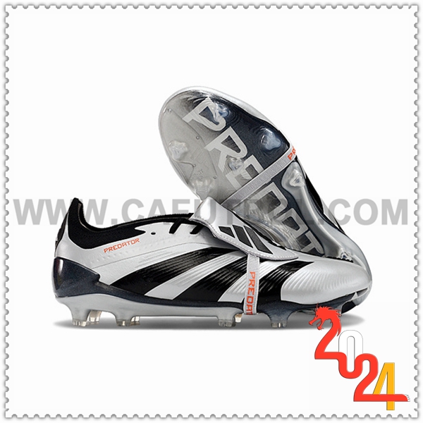 Adidas Zapatos Futbol Predator Elite Tongue FG Negro/Gris -05