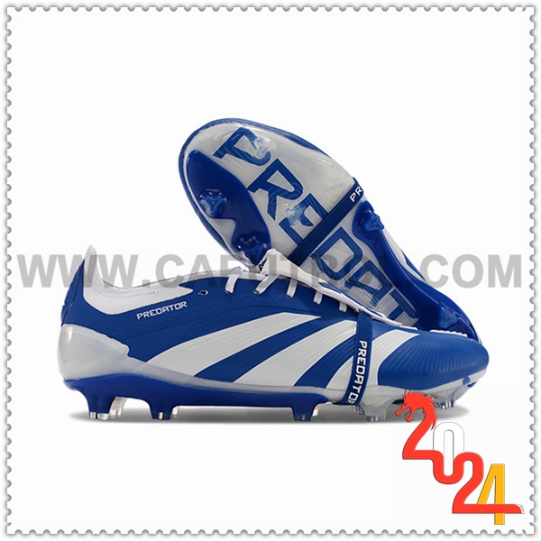 Adidas Zapatos Futbol Predator Elite Tongue FG Azul/Blanco