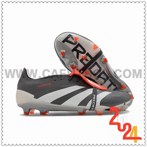 Adidas Zapatos Futbol Predator Elite Tongue FG Negro/Gris -04