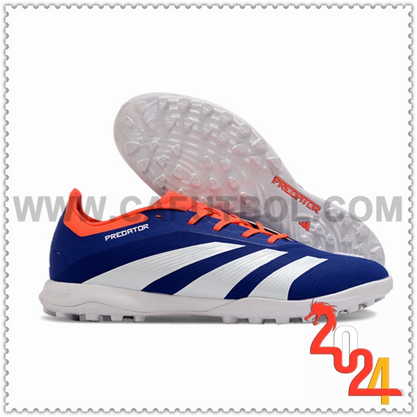 Adidas Zapatos Futbol PREDATOR 24 ELITE TF BOOTS39 Azul/Blanco/Naranja