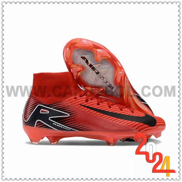 Nike Zapatos Futbol Air Zoom Mercurial Superfly IIX Elite FG Naranja/Negro