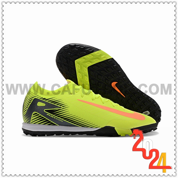 Nike Zapatos Futbol Air Zoom Mercurial Vapor XVI Elite TF Amarillo/Negro/Naranja