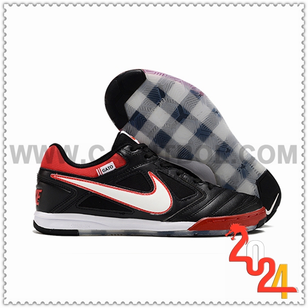 Nike Zapatos Futbol Supreme x Nike SB Gato Negro/Blanco/Rojo