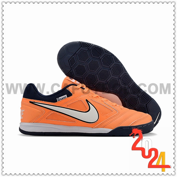 Nike Zapatos Futbol Supreme x Nike SB Gato Naranja/Blanco