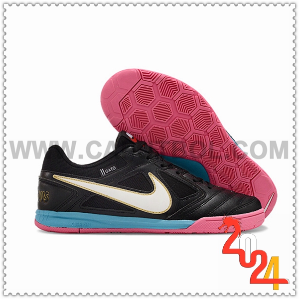 Nike Zapatos Futbol Supreme x Nike SB Gato Negro/Blanco