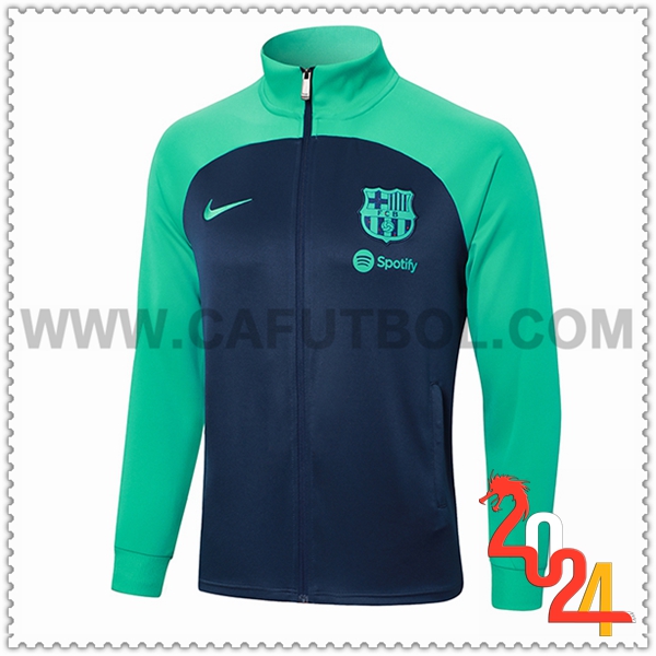 Chaquetas Futbol FC Barcelona Azul/Verde 2024 2025