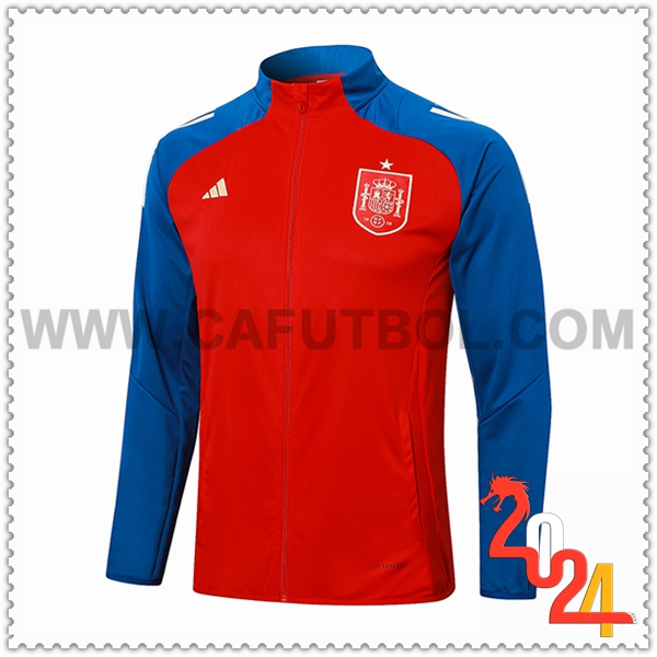 Chaquetas Futbol España Rojo/Azul 2024 2025