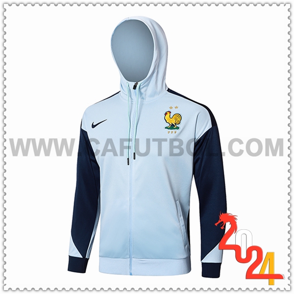 Chaqueta Con Capucha Francia Azul 2024 2025