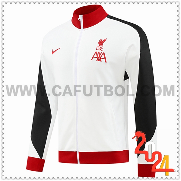 Chaquetas Futbol FC Liverpool Blanco/Rojo/Negro 2024 2025