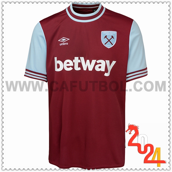 Primera Camiseta Futbol West Ham 2024 2025