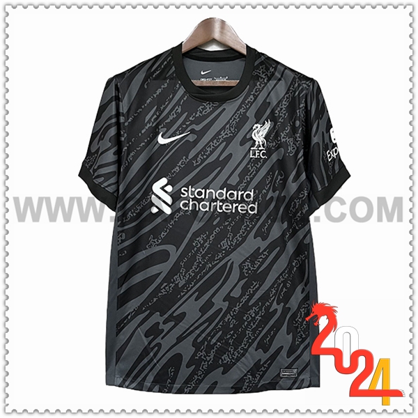Camiseta Futbol Portero FC Liverpool Negro 2024 2025