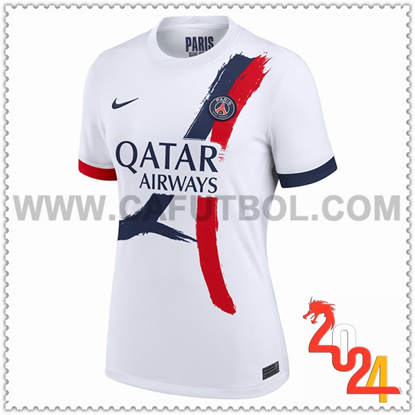 Tercero Camiseta Futbol PSG Mujer 2024 2025