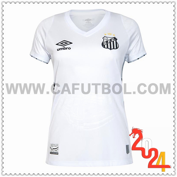 Primera Camiseta Futbol Santos FC Mujer 2024 2025