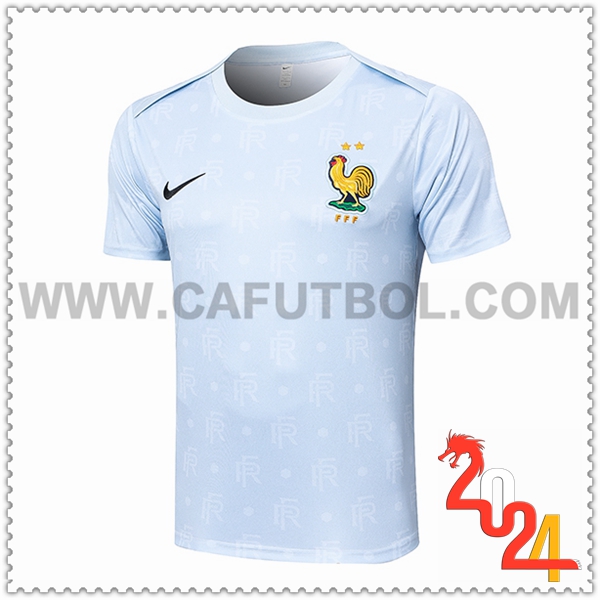 Camiseta Entrenamiento Francia Azul Claro 2024 2025