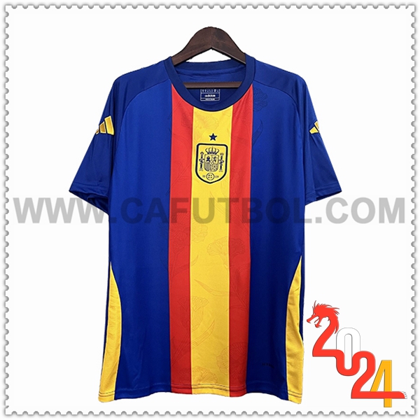 Camiseta Entrenamiento España Azul/Amarillo/Rojo 2024 2025