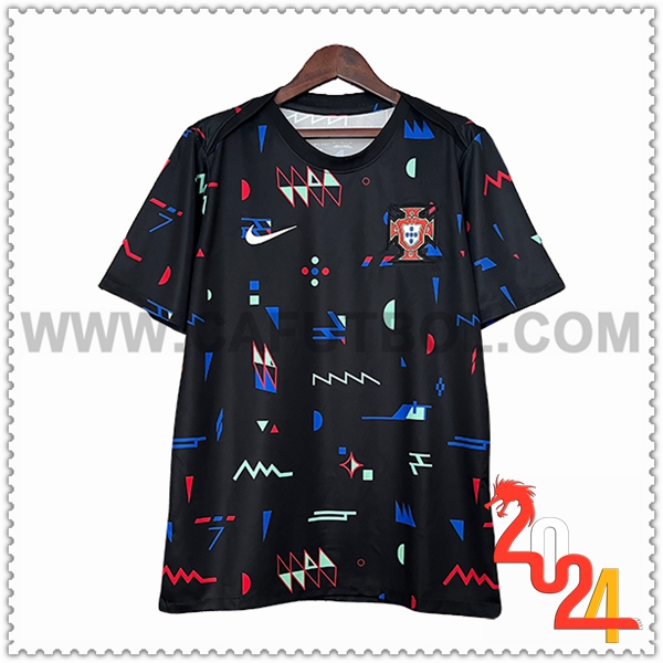 Camiseta Entrenamiento Portugal Negro 2024 2025 -04