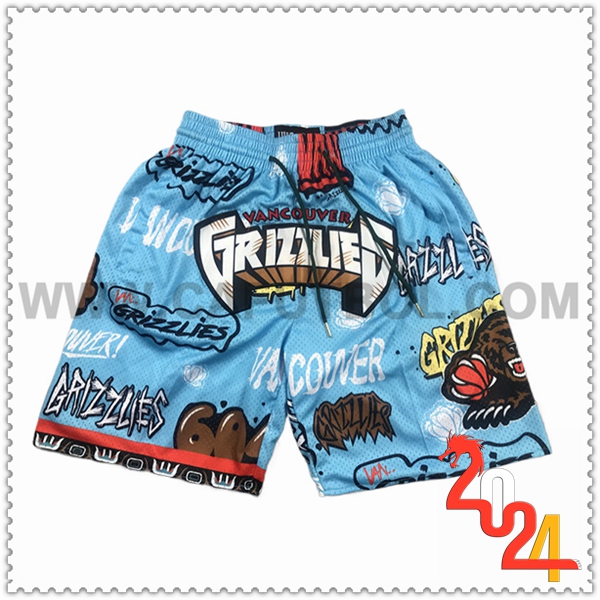 Cortos NBA Memphis Grizzlies 2024/25 Azul/Negro/Marrón