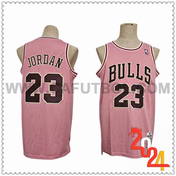 Camisetas Chicago Bulls (JORDAN #23) 2024/25 Rosa/Negro