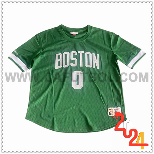 Camisetas Boston Celtics (TATUM #0) 2024/25 Verde/Blanco