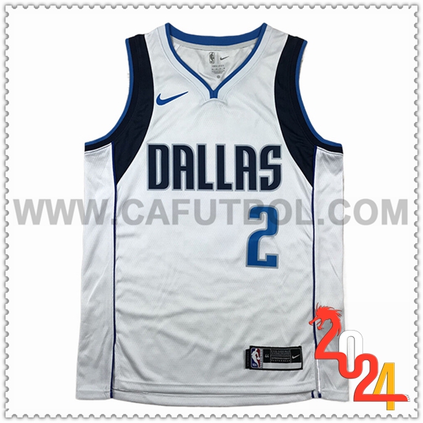 Camisetas Dallas Mavericks (LIVELY II #2) 2024/25 Blanco/Azul/Negro