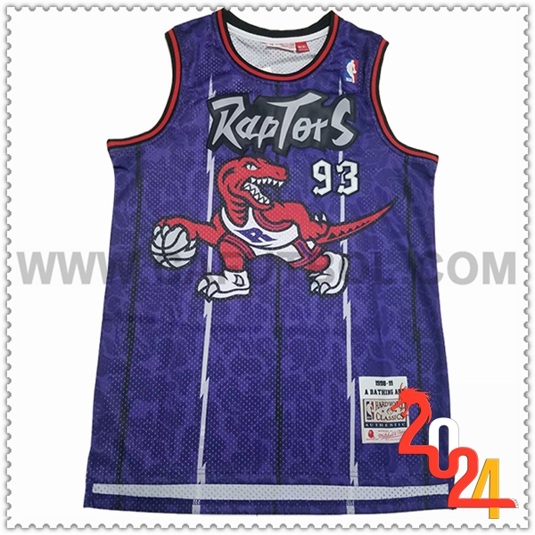 Camisetas Toronto Raptors (BAPE #93) 2024/25 Violeta/Blanco