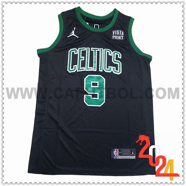 Camisetas Boston Celtics (WHITE #9) 2024/25 Negro/Verde