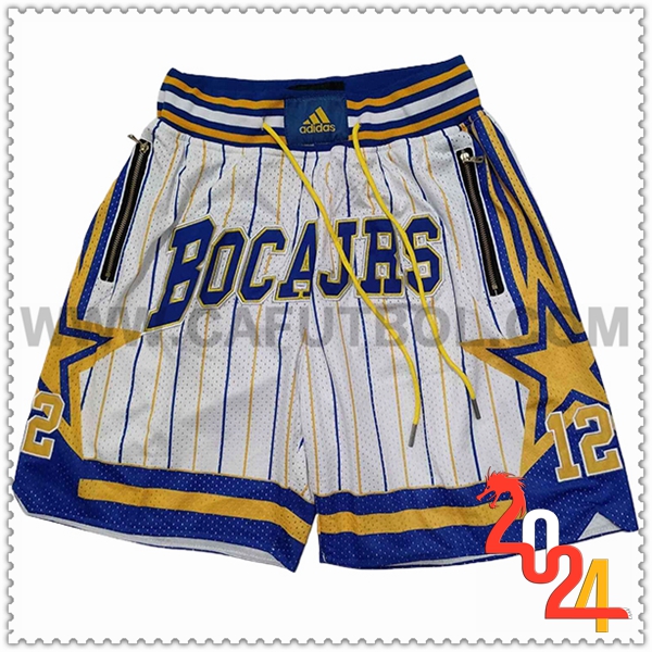 Cortos NBA Indiana Pacers 2024/25 Blanco/Amarillo/Azul