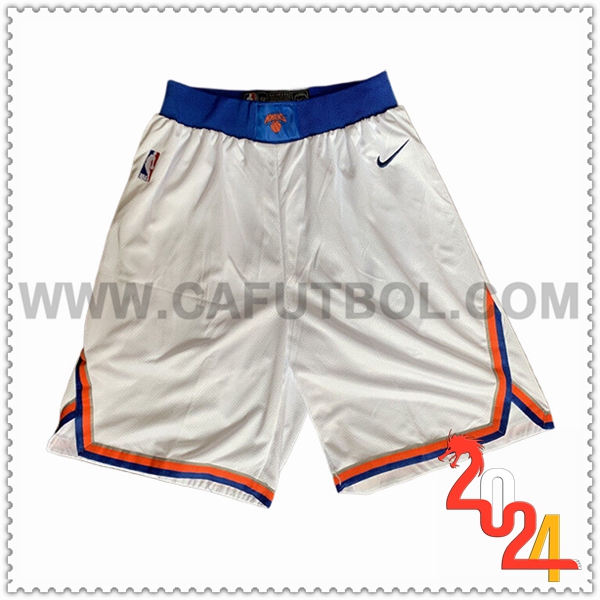 Cortos NBA New York Knicks 2024/25 Blanco