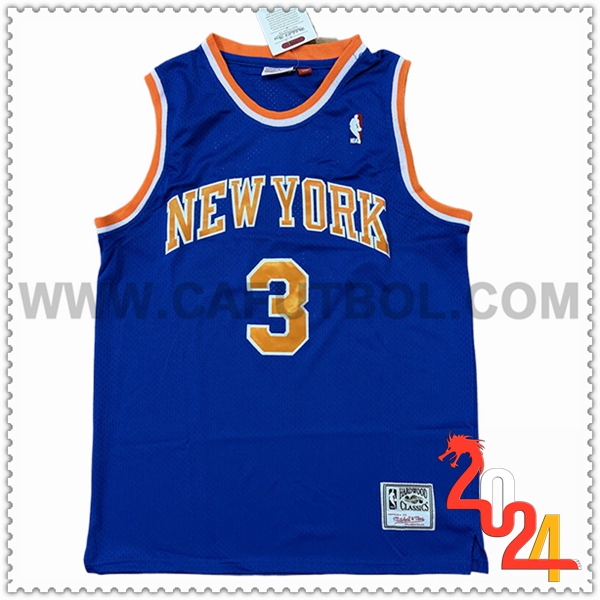 Camisetas New York Knicks (STARKS #3) 2024/25 Azul/Amarillo