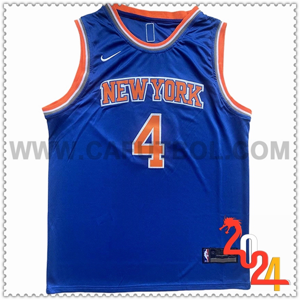 Camisetas New York Knicks (Rosa #4) 2024/25 Azul/Naranja