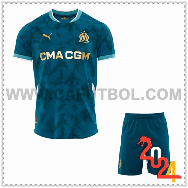 Segunda Equipacion del Marsella OM + Pantalones 2024 2025