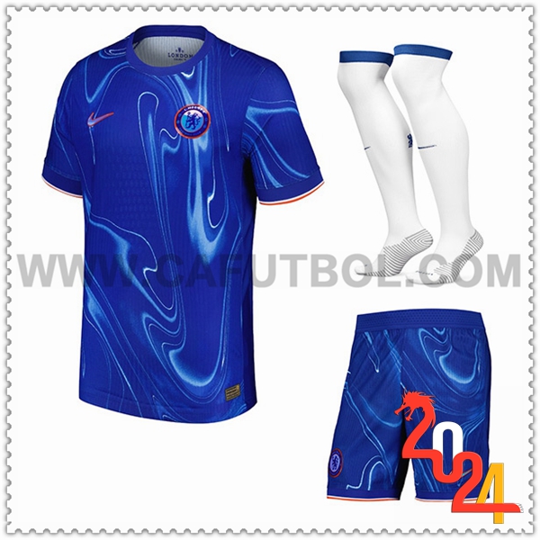 Primera Equipacion del FC Chelsea (Pantalones + Chaussettes) 2024 2025