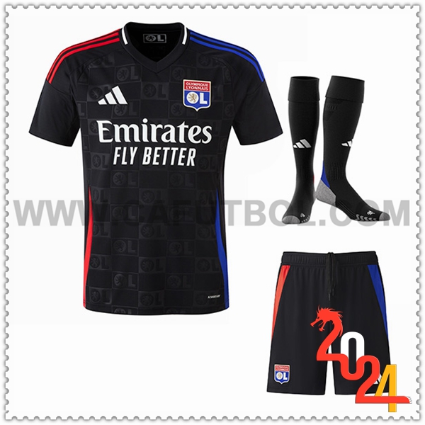 Segunda Equipacion del Lyon (Pantalones + Chaussettes) 2024 2025