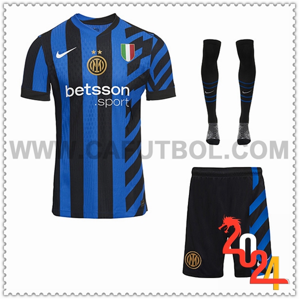 Primera Equipacion del Inter Milan (Pantalones + Chaussettes) 2024 2025