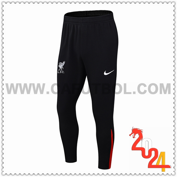 Pantalones Entrenamiento FC Liverpool Negro/Rojo 2024 2025