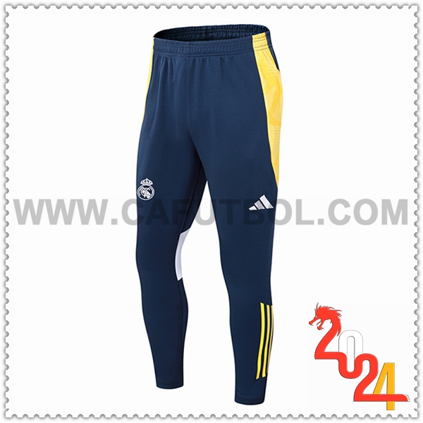 Pantalones Entrenamiento Real Madrid Azul/Amarillo/Blanco 2024 2025 2024 2025