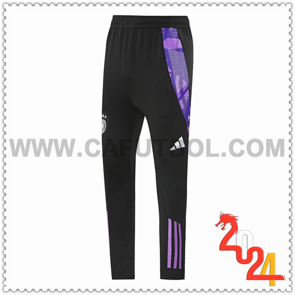 Pantalones Entrenamiento Alemania Negro/Violeta 2024 2025