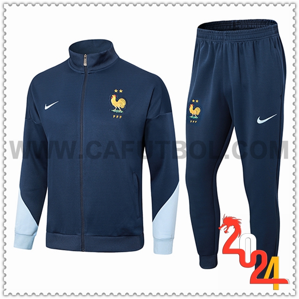 Chandal Chaquetas Futbol Francia azul real 2024 2025 -03