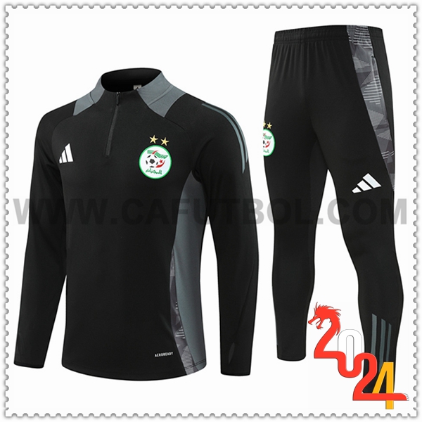 Chandal Futbol Algeria Negro/Gris 2024 2025