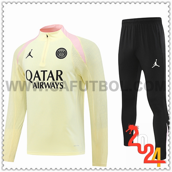 Chandal Futbol PSG Amarillo/Rosa 2024 2025