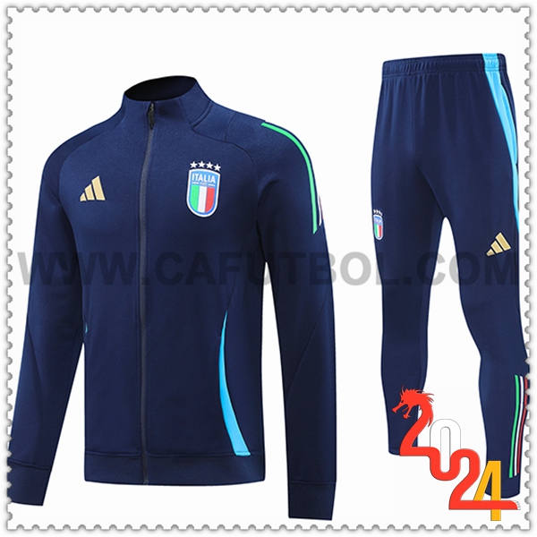 Chandal Chaquetas Futbol Italia azul real 2024 2025