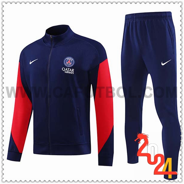 Chandal Chaquetas Futbol PSG Azul/Rojo 2024 2025