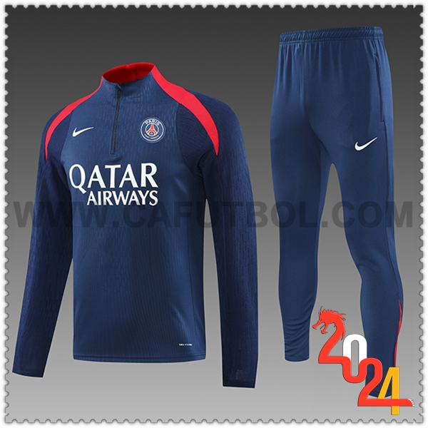 Chandal Futbol PSG Ninos Azul/Rojo 2024 2025