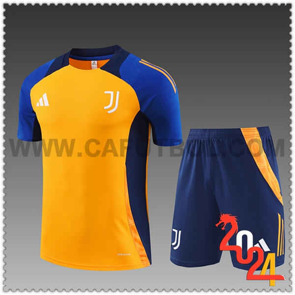 Camiseta Entrenamiento Juventus Ninos Naranja/Azul 2024 2025