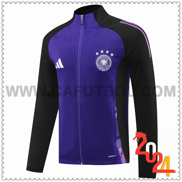 Chaquetas Futbol Alemania Negro/Violeta 2024 2025 -03